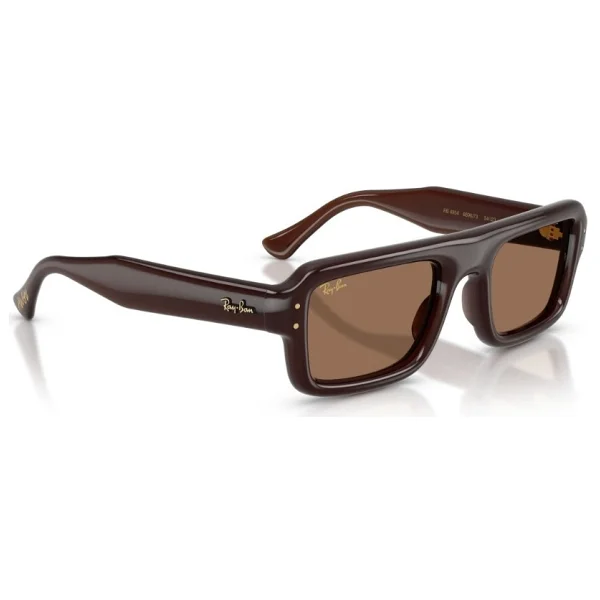 Ray-Ban Flacko Puffer 4954 689673 Transparent Dark Brown-Brown Güneş Gözlüğü - Görsel 2