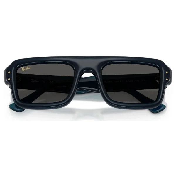 Ray-Ban Flacko Puffer 4954 689587 Transparent Dark Blue-Black Güneş Gözlüğü - Görsel 4