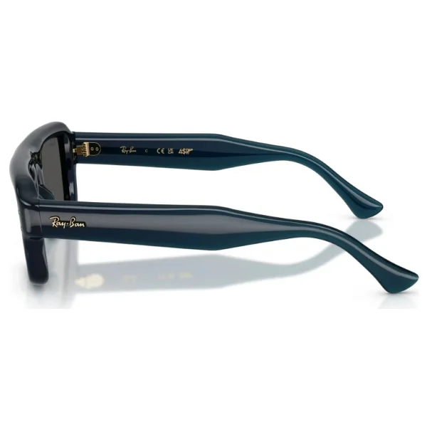 Ray-Ban Flacko Puffer 4954 689587 Transparent Dark Blue-Black Güneş Gözlüğü - Görsel 6
