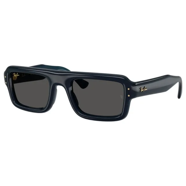 Ray-Ban Flacko Puffer 4954 689587 Transparent Dark Blue-Black Güneş Gözlüğü - Görsel 7