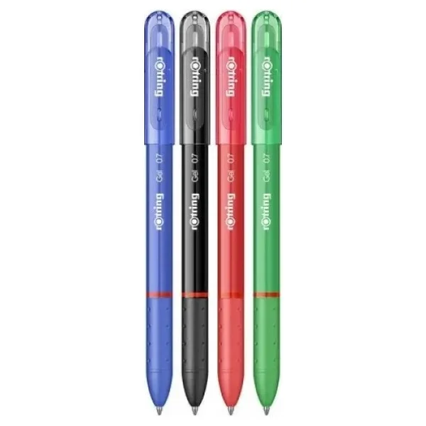 Rotring Tükenmez Kalem 4'lü Ana Renkler Ergonomik Gövde ile Konforlu Yazım İçin - Görsel 6