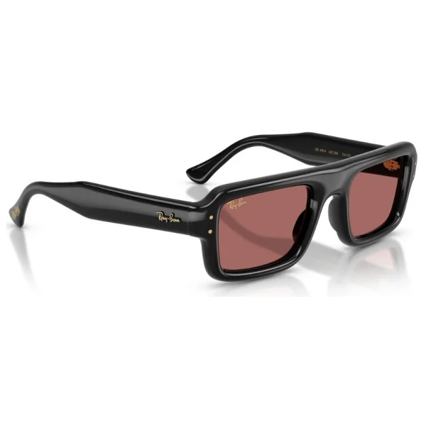 Ray-Ban Flacko Puffer 4954 601/69 Black-Dark Violet Güneş Gözlüğü - Görsel 2