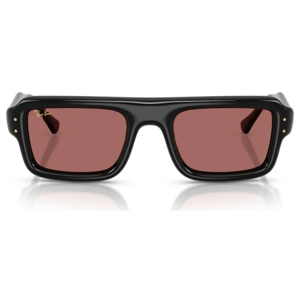 Ray-Ban Flacko Puffer 4954 601/69 Black-Dark Violet Güneş Gözlüğü - Görsel 5