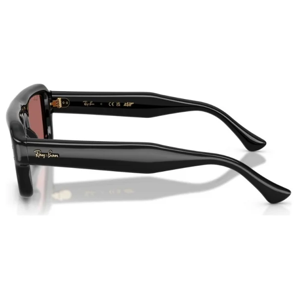 Ray-Ban Flacko Puffer 4954 601/69 Black-Dark Violet Güneş Gözlüğü - Görsel 6
