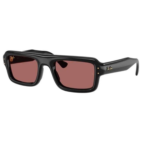 Ray-Ban Flacko Puffer 4954 601/69 Black-Dark Violet Güneş Gözlüğü - Görsel 7