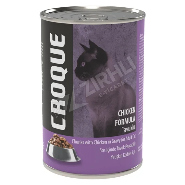 Croque Tavuklu 400 gr Yetişkin Konserve Kedi Maması - Görsel 2