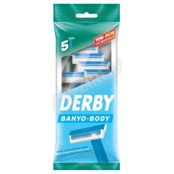 Derby Banyo Tıraş Bıçağı 5'li Poşet Tek Bıçaklı - Görsel 2