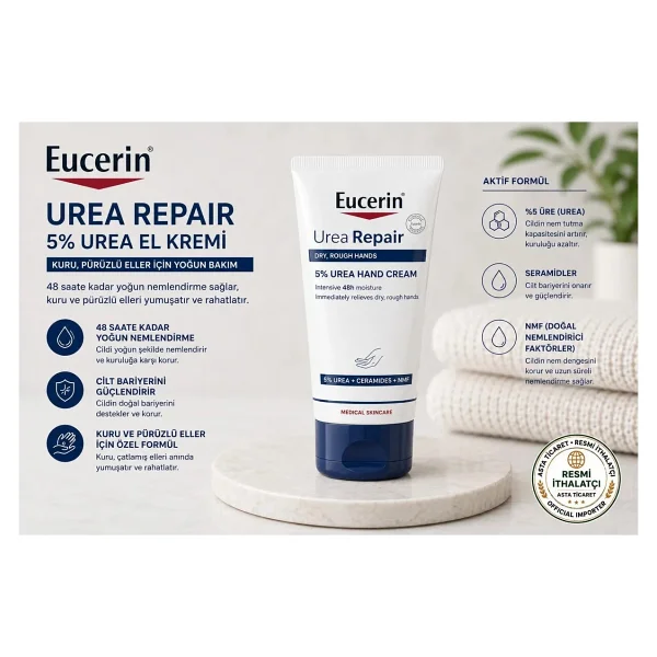 Eucerin Urea Repair Nemlendirici 75 ml El Kremi - Görsel 7
