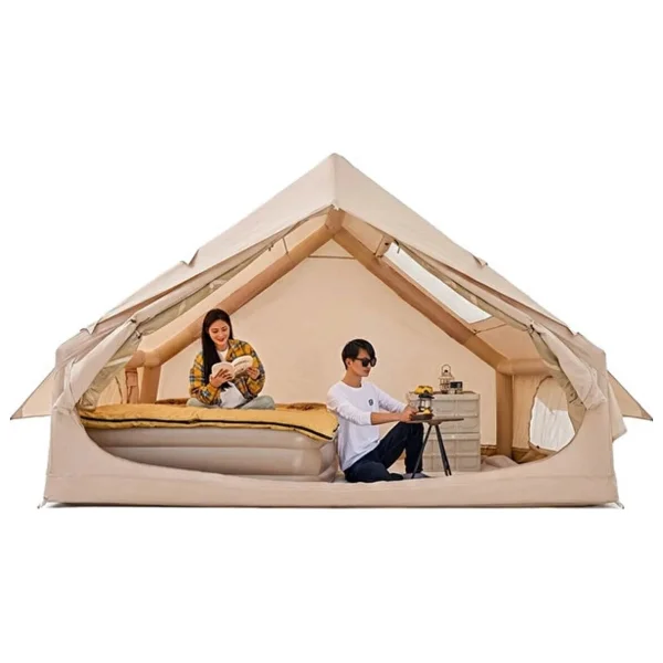 Nurcamp 6 Kişilik 4 Mevsim Su Geçirmez Şişme Kamp Çadırı 210D Oxford Kumaş 8 M2 310X245X142 cm - Görsel 8