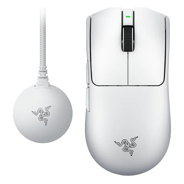 Razer Viper V4 Pro Beyaz Şarjlı Makrolu Optik Kablolu/Kablosuz Oyuncu Mouse - Görsel 5