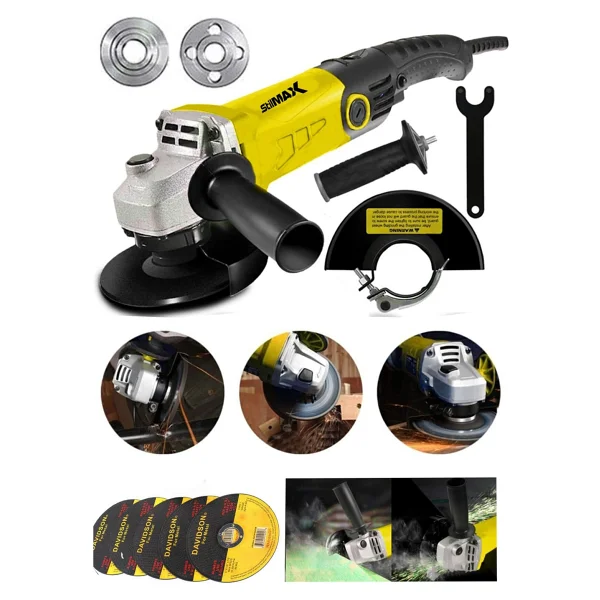 Stilmax 3500W 6 Kademe Devir Ayarlı Spiral Taşlama Makinesi Avuç Içi Taşlama 125MM 5 Ad Taş Hediyeli - Görsel 3