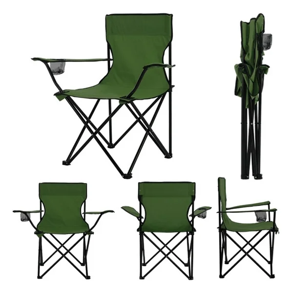 Depolife Çantalı Katlanır Kamp Piknik Koltuğu Masa Seti Bahçe Plaj Masalı Sandalye Takımı Bardaklı Askılı Set - Görsel 3