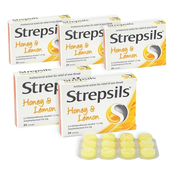 Strepsils C Vitamini ve Portakal Aromalı 24'lü Pastil 5 Adet - Görsel 2