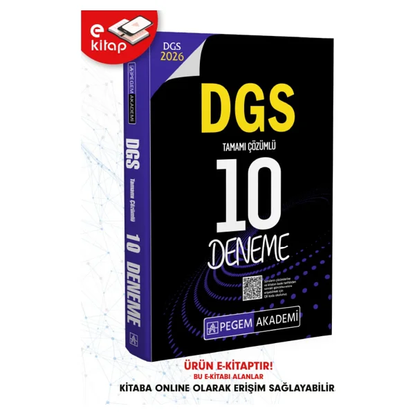 Pegem Akademi Yayıncılık 2026 DGS Tamamı Çözümlü 10 Deneme - Görsel 2