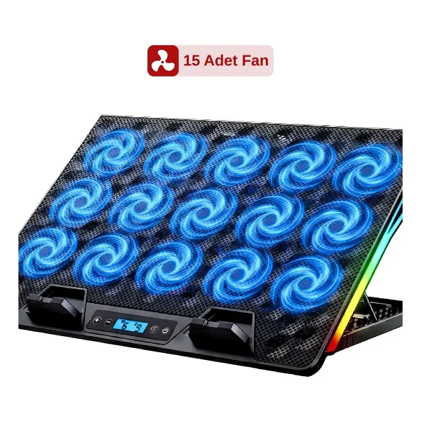 Gameagle Shadow Cool GT15 RGB 15 Fanlı 17.3" Laptop Soğutucu - Görsel 8