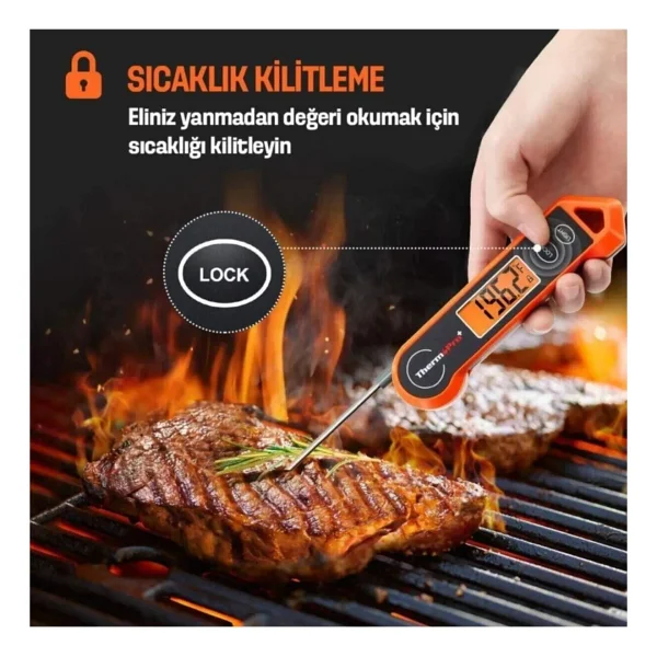 ThermoPro TP19H Katlanabilir Gıda Termometresi - Görsel 3
