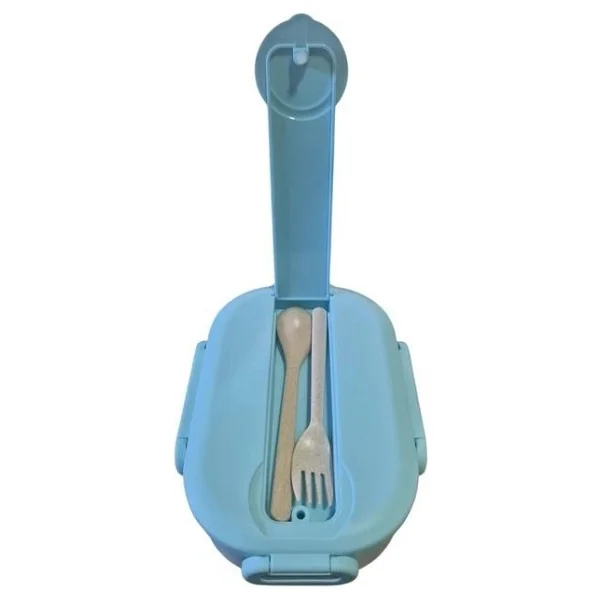 Muggle Ms-20 304 Paslanmaz Çelik Tek Katlı 2 Bölmeli 900 ml Beslenme Yemek Kabı/kutusu - Görsel 2