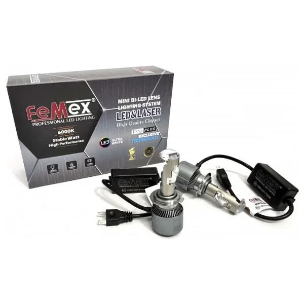 Femex Pro Plus H7 Mercekli Mini Bi-Led 110W 25000 Lumen - Görsel 2