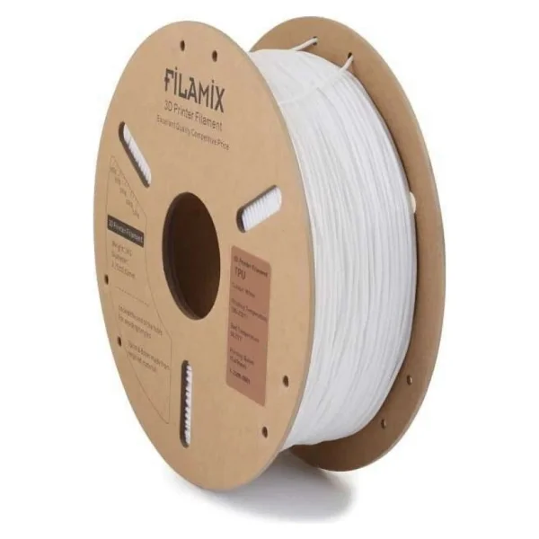 Filamix TPU 1.75 mm 1 kg Beyaz Filament - Görsel 2