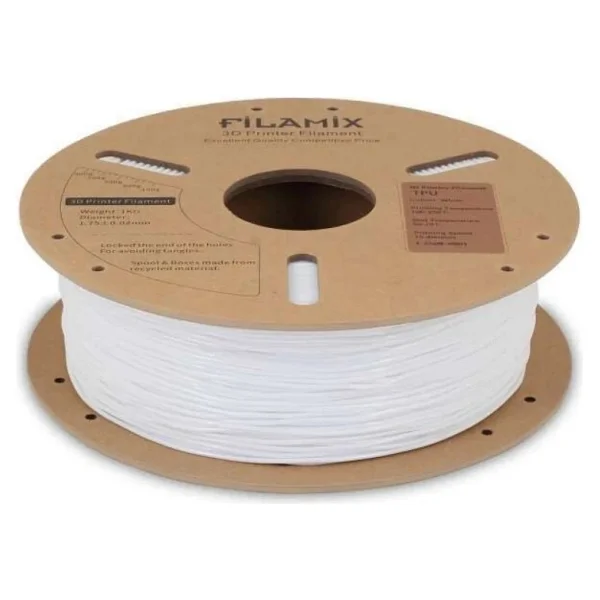 Filamix TPU 1.75 mm 1 kg Beyaz Filament - Görsel 3
