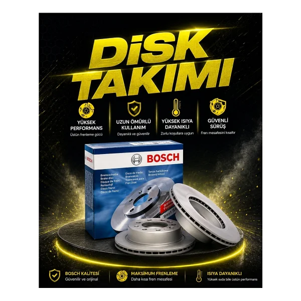 BOSCH Toyota Hilux Ön Fren Disk Takımı (2015-2024) - Görsel 2