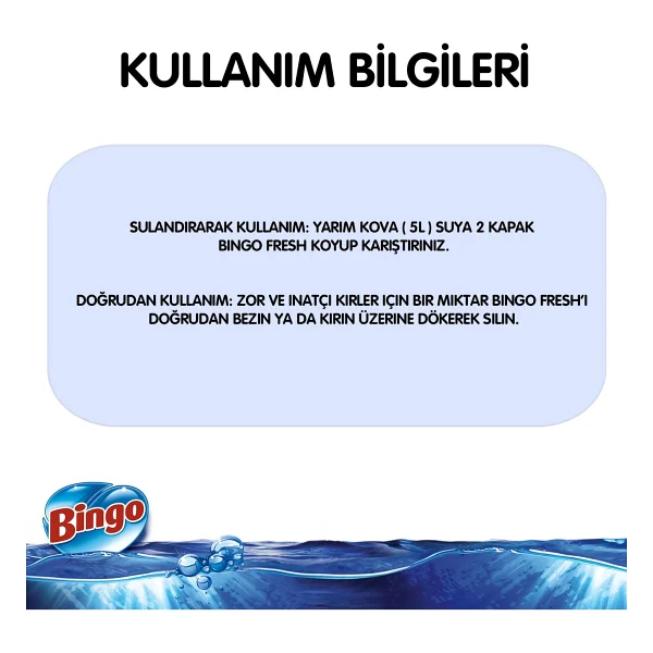 Bingo Fresh 2.5 lt Yüzey Temizleyici - Görsel 5