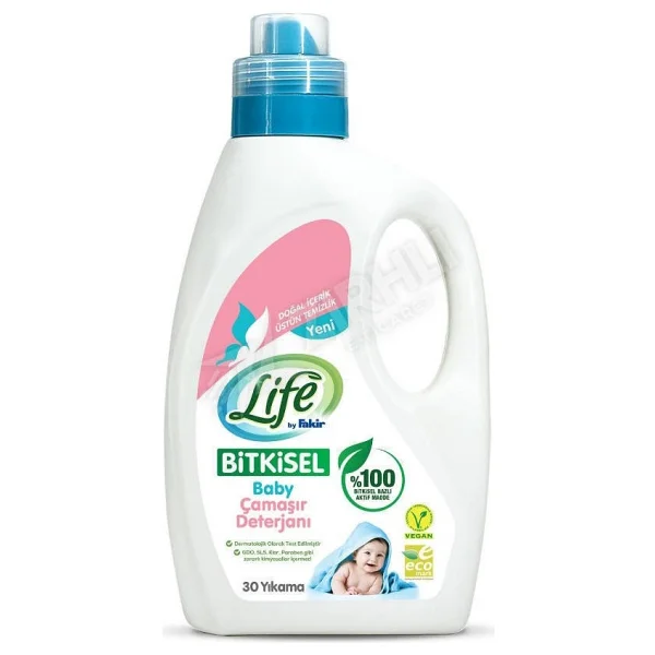 Life By Fakir Baby Bitkisel Sıvı Bebek Çamaşır Deterjanı 1500 ml - Görsel 2