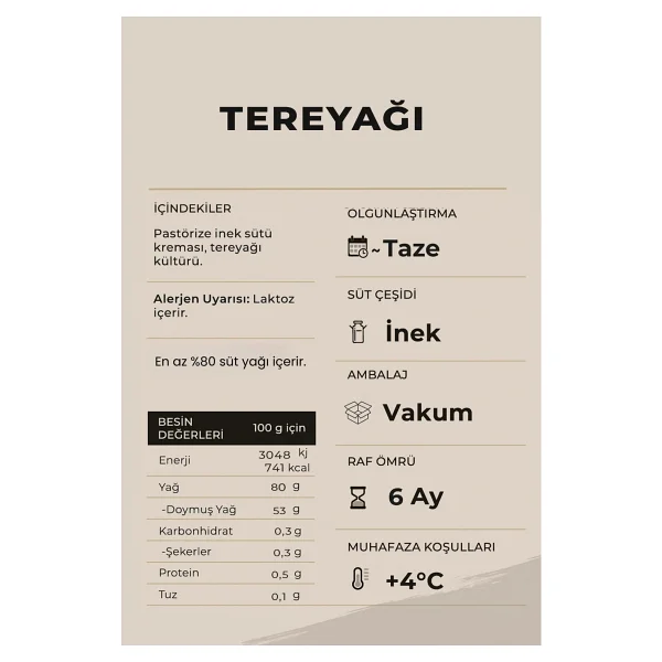 Ariste Rulo Tereyağı 500 gr - Görsel 3