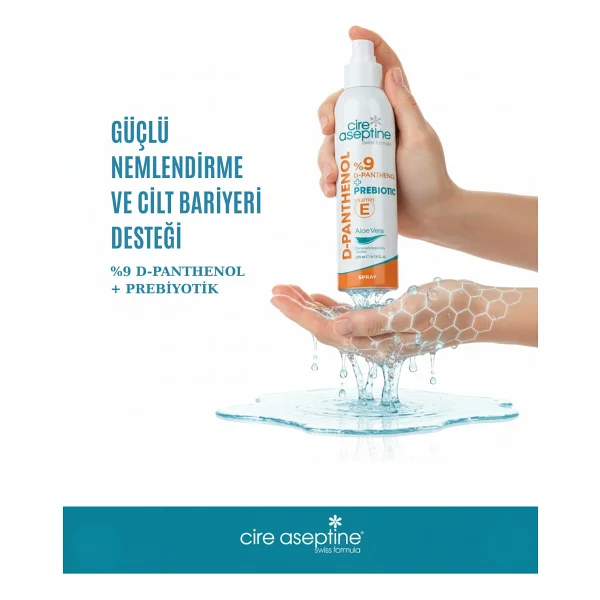 Cire Aseptine D-Panthenol 200 ml Nemlendirici Sprey - Görsel 3