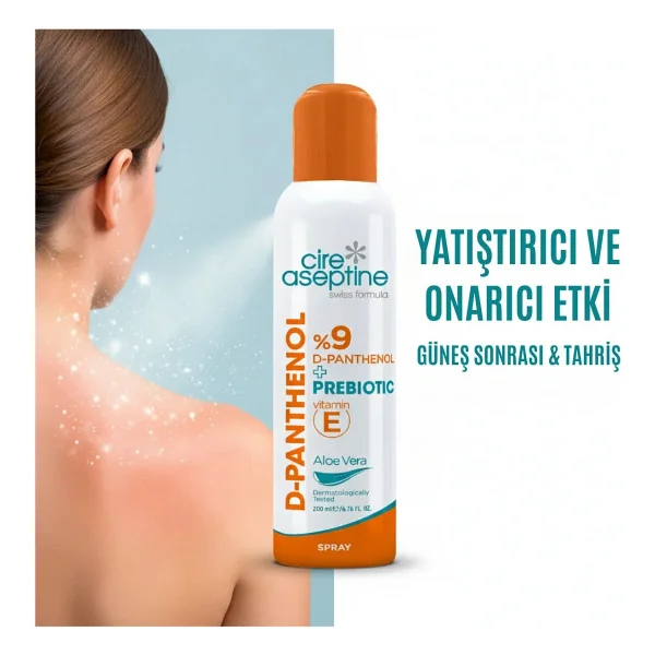 Cire Aseptine D-Panthenol 200 ml Nemlendirici Sprey - Görsel 4