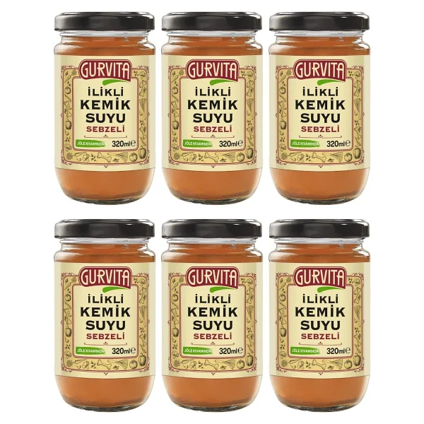 Gurvita Ilikli Kemik Suyu Sebzeli 320 ml 6' Lı - 1,9 lt - Görsel 9