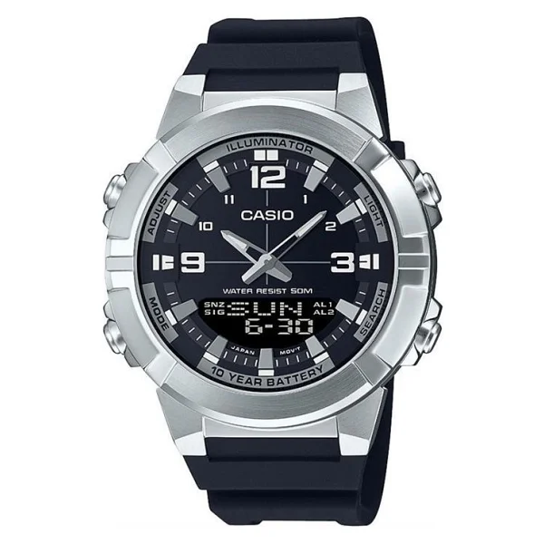 Casio Standart AMW-870 Silikon Kordon Erkek Kol Saati - Görsel 3