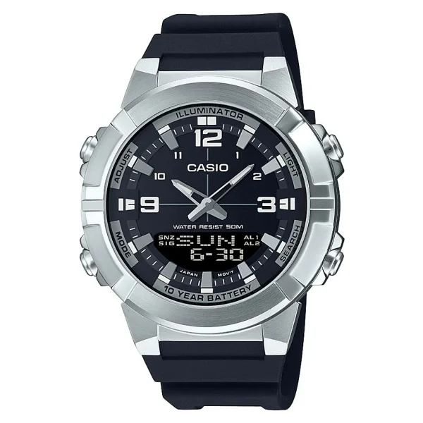 Casio Standart AMW-870 Silikon Kordon Erkek Kol Saati - Görsel 2