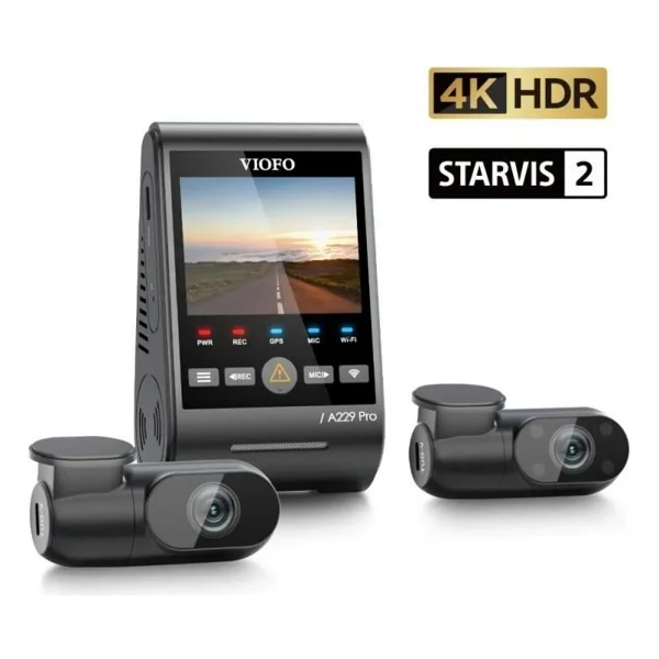 Viofo A229 Pro 3 Kameralı Araç Kamerası Seti - Görsel 6