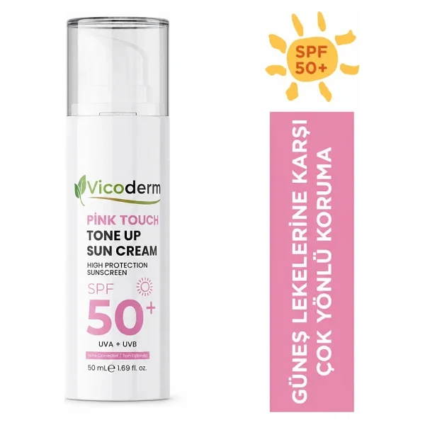 Vicoderm Pınk Touch Ton Eşitleyici Aydınlatıcı Güneş Kremi 50ML - Görsel 4