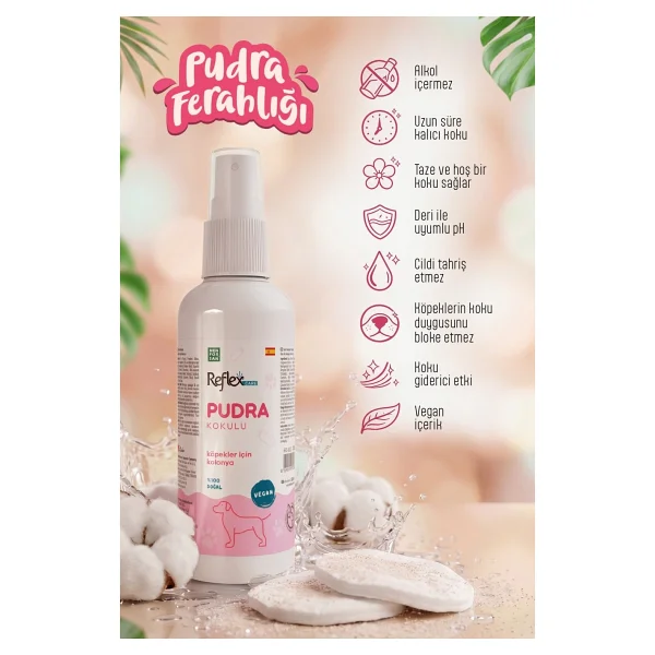 Reflex Care Pudra Kokulu 125 ml Köpek Kolonyası - Görsel 3