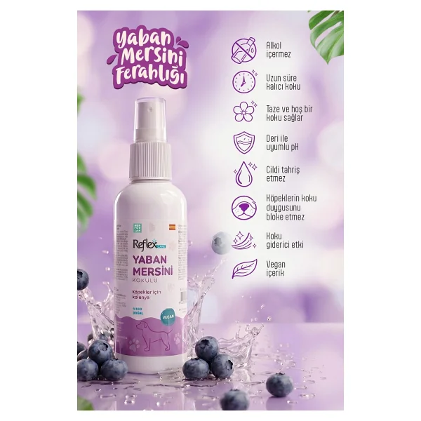Reflex Care Yaban Mersini Kokulu 125 ml Köpek Kolonyası - Görsel 8