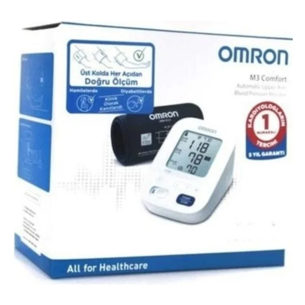 Omron M2 Basic Üst Koldan Tansiyon Aleti Dijital Ölçüm Gri Renkli Bluetooth Özellikli - Görsel 5