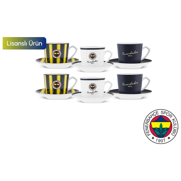 Karaca X Fenerbahçe 80 ml 6 Kişilik Kahve Fincan Takımı - Görsel 6