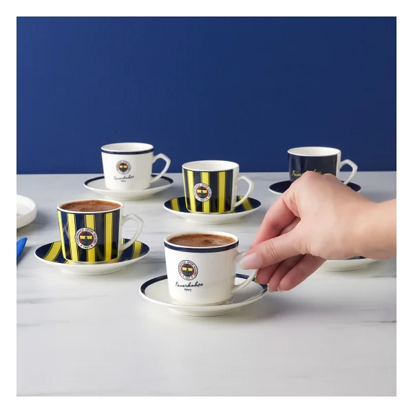 Karaca X Fenerbahçe 80 ml 6 Kişilik Kahve Fincan Takımı - Görsel 4
