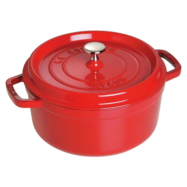 Staub La Cocotte Yuvarlak Kiraz 24 cm Döküm Tencere - Görsel 2