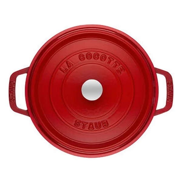 Staub La Cocotte Yuvarlak Kiraz 24 cm Döküm Tencere - Görsel 3