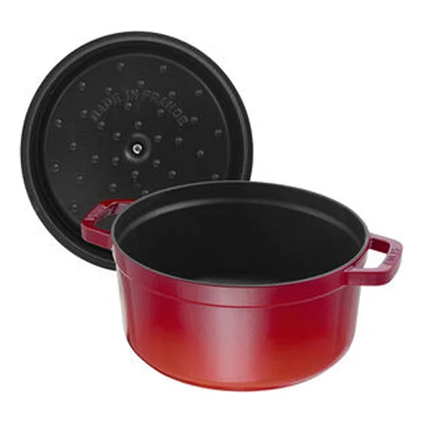 Staub La Cocotte Yuvarlak Kiraz 24 cm Döküm Tencere - Görsel 5