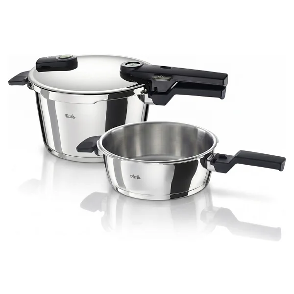 Fissler Vitaquick Elemental 4.5 lt + 2.5 lt Düdüklü Tencere Seti - Görsel 3