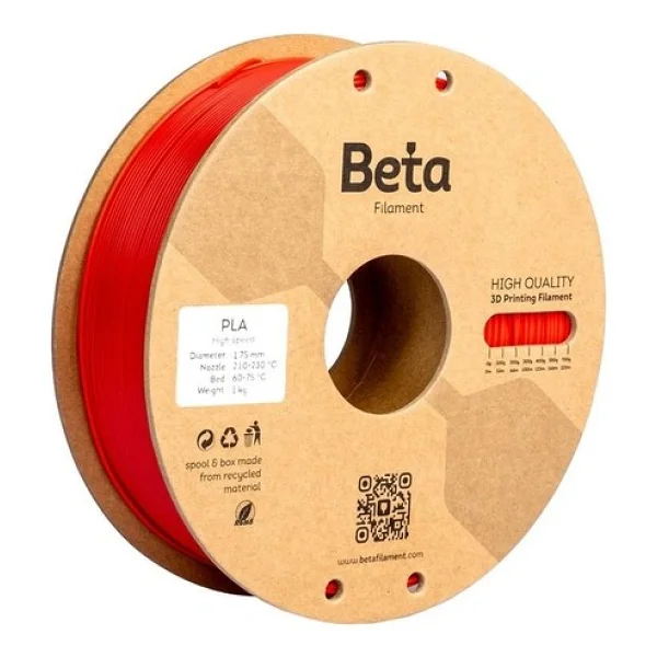 Beta PLA Plus 1.75 mm 1 kg Kiss Red Filament - Görsel 5