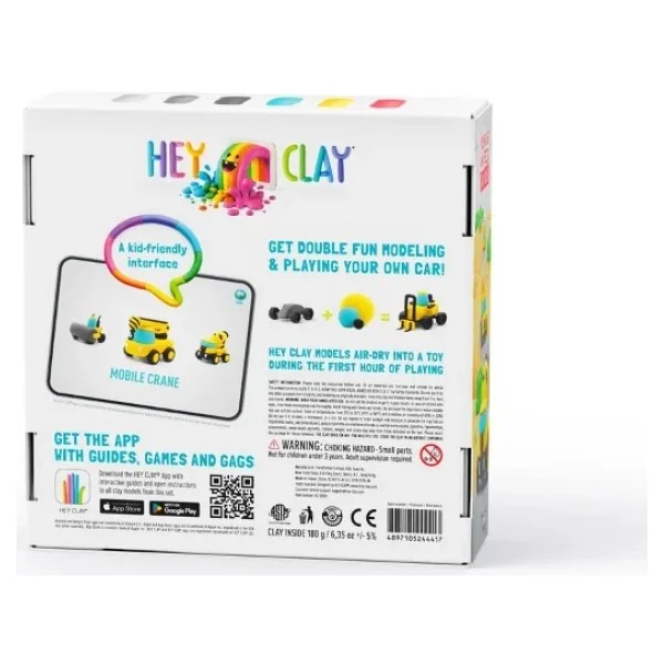 Hey Clay İnşaat Araçları 12'li Kutu Hava ile Kurumayan Kil - Görsel 6