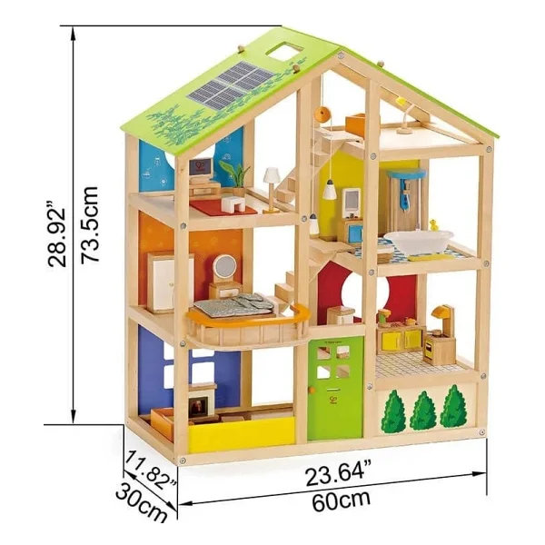Hape 4 Mevsim Mobilyalı Oyuncak Ev - Görsel 8