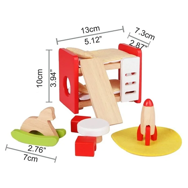 Hape 4 Mevsim Mobilyalı Oyuncak Ev - Görsel 10