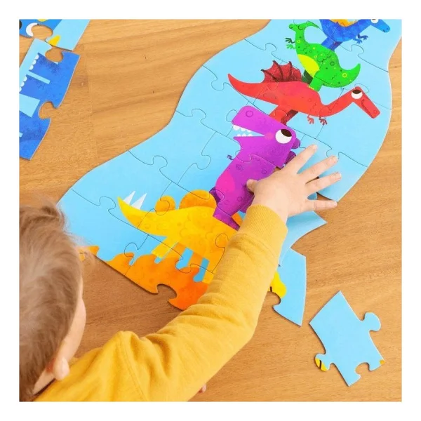 Crocodile Creek Dev Kule Puzzle Dinozor 30 Parça - Görsel 7