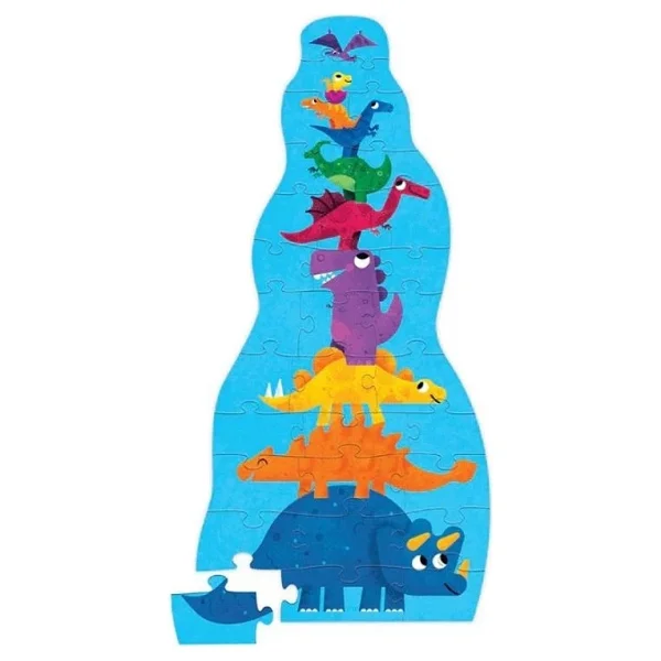 Crocodile Creek Dev Kule Puzzle Dinozor 30 Parça - Görsel 8